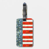 Abstraktes amerikanisches Flag Design Gepäckanhänger (Rückseite vertikal)