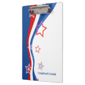 Abstraktes amerikanisches Flagdesign Klemmbrett (Links)