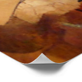 Abstraktes anatomisches Cyborg Poster (Ecke)