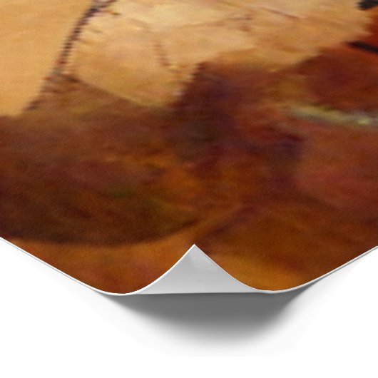 Abstraktes anatomisches Cyborg Poster (Ecke)