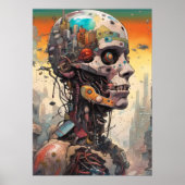 Abstraktes Anatomisches Cyborg Poster (Vorne)