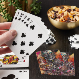 Abstraktes anatomisches Cyborg Spielkarten