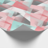 Abstraktes Angesagtes Modern geometrisches Mosaikk Geschenkpapier (Ecke)