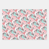 Abstraktes Angesagtes Modern geometrisches Mosaikk Geschenkpapier Set (Vorderseite 2)