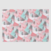 Abstraktes Angesagtes Modern geometrisches Mosaikk Seidenpapier (Vorderseite)