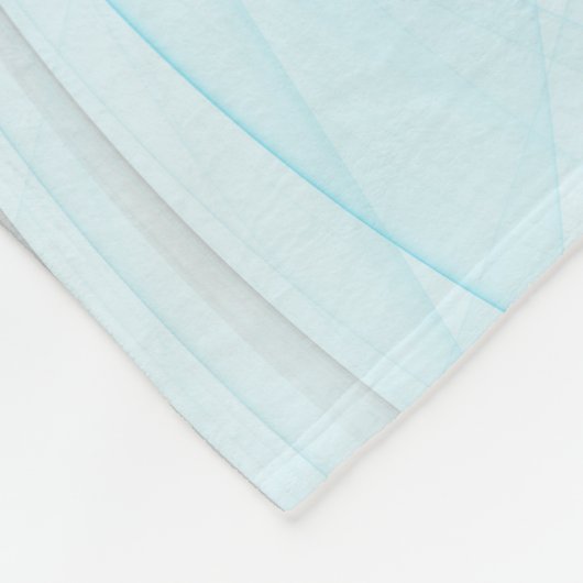 Abstraktes Anthracite Grau Blau Modernes Fraktal K Fleecedecke (Ecke)