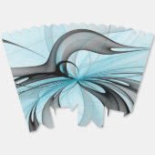 Abstraktes Anthracite Grau Blau Modernes Fraktal K Geschenkschachtel (Ungeklappt)