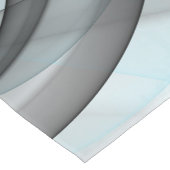 Abstraktes Anthracite Grau Blau Modernes Fraktal K Kurzer Tischläufer (Ecke)