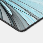 Abstraktes Anthracite Grau Blau Modernes Fraktal K Schreibtischunterlage (Ecke)