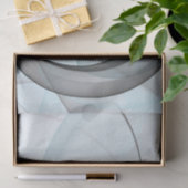 Abstraktes Anthracite Grau Blau Modernes Fraktal K Seidenpapier (Geschenk)