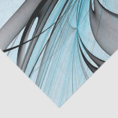 Abstraktes Anthracite Grau Blau Modernes Fraktal K Seidenpapier (Detail)