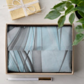 Abstraktes Anthracite Grau Blau Modernes Fraktal K Seidenpapier (Geschenk)