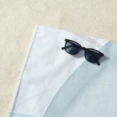 Abstraktes Anthracite Grau Blau Modernes Fraktal K Strandtuch (Beispiel)