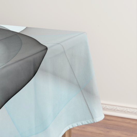 Abstraktes Anthracite Grau Blau Modernes Fraktal K Tischdecke (Beispiel)