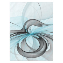 Abstraktes Anthracite Grau Blau Modernes Fraktal K