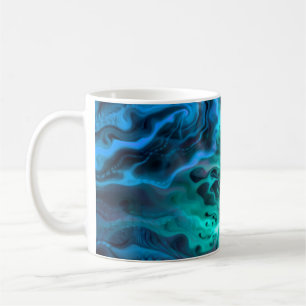 Abstraktes Apophysis-Fraktal I Kaffeetasse