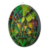 Abstraktes Apophysis-Fraktal II Dartscheibe (Vorderseite rechts)
