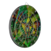 Abstraktes Apophysis-Fraktal II Dartscheibe (Vorderseite Links)