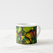 Abstraktes Apophysis-Fraktal II Espressotasse (Vorderseite Rechts)