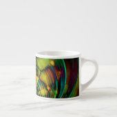 Abstraktes Apophysis-Fraktal II Espressotasse (Rechts)