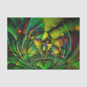 Abstraktes Apophysis Fraktal II + Ihr Text & Ihre  Seidenpapier
