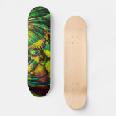 Abstraktes Apophysis-Fraktal II Skateboard (Vorderseite)