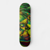 Abstraktes Apophysis-Fraktal II Skateboard (Vorderseite)