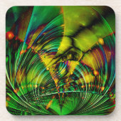 Abstraktes Apophysis-Fraktal II Untersetzer (Vorderseite)