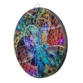 Abstraktes Apophysis-Fraktal X Dartscheibe (Vorderseite rechts)