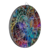 Abstraktes Apophysis-Fraktal X Dartscheibe (Vorderseite Links)