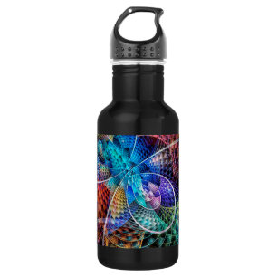Abstraktes Apophysis-Fraktal X Edelstahlflasche