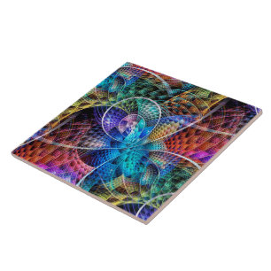 Abstraktes Apophysis-Fraktal X Fliese