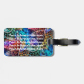 Abstraktes Apophysis-Fraktal X Gepäckanhänger (Rückseite horizontal)