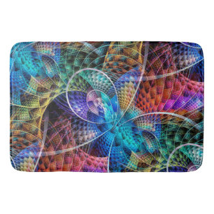 Abstraktes Apophysis Fraktal X + Ihre Ideen Badematte