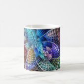 Abstraktes Apophysis-Fraktal X Kaffeetasse (Mittel)