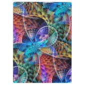 Abstraktes Apophysis-Fraktal X Klemmbrett (Rückseite)