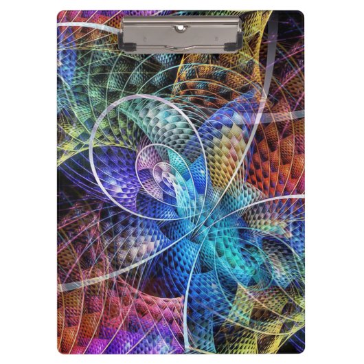 Abstraktes Apophysis-Fraktal X Klemmbrett (Vorderseite)