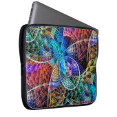 Abstraktes Apophysis-Fraktal X Laptopschutzhülle (Vorne Rechts)