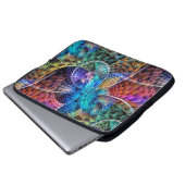 Abstraktes Apophysis-Fraktal X Laptopschutzhülle (Vorne Knopf)