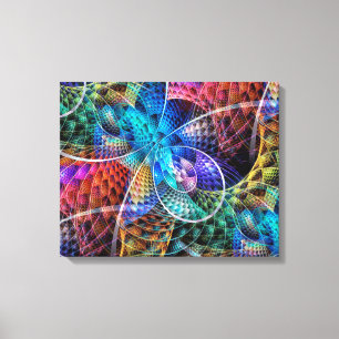 Abstraktes Apophysis-Fraktal X Leinwanddruck