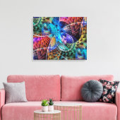 Abstraktes Apophysis-Fraktal X Leinwanddruck (Insitu (Wohnzimmer))