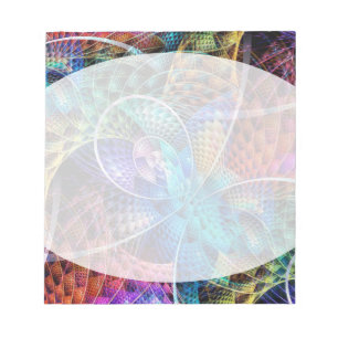 Abstraktes Apophysis-Fraktal X Notizblock