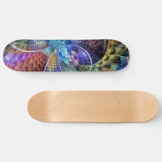 Abstraktes Apophysis-Fraktal X Skateboard (Horizontal)