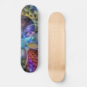 Abstraktes Apophysis-Fraktal X Skateboard (Vorderseite)