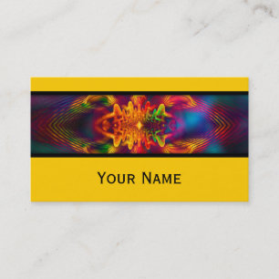Abstraktes Apophysis-Fraktal XI + Ihr Text Visitenkarte