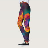 Abstraktes Apophysis-Fraktal XI Leggings (Links)