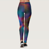 Abstraktes Apophysis-Fraktal XI Leggings (Rückseite)