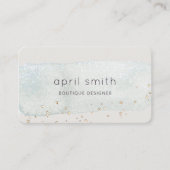 Abstraktes Aqua Blue Brush Parco Civico-Ciani Wate Visitenkarte (Vorderseite)