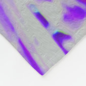 Abstraktes Aqua Decorative Dahlia Blume Fleecedecke (Ecke)