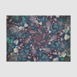 Abstraktes Aqua-Fraktal 36 Hintergrund Seidenpapier